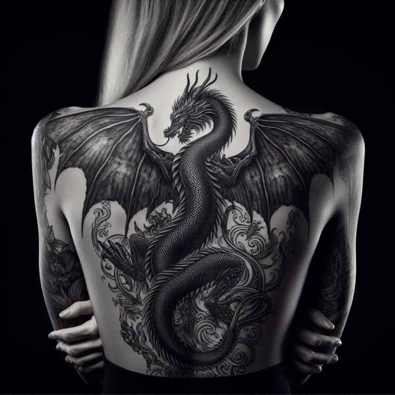 Татуировка дракона на спине у девушек: Искусство, Символизм и Тренды