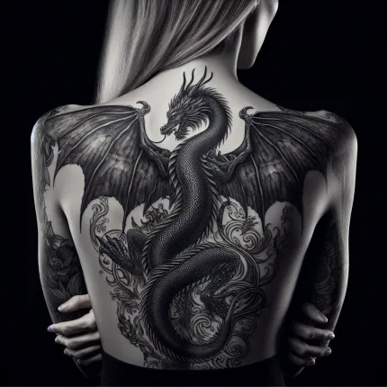 Татуировка дракона на спине у девушек: Искусство, Символизм и Тренды